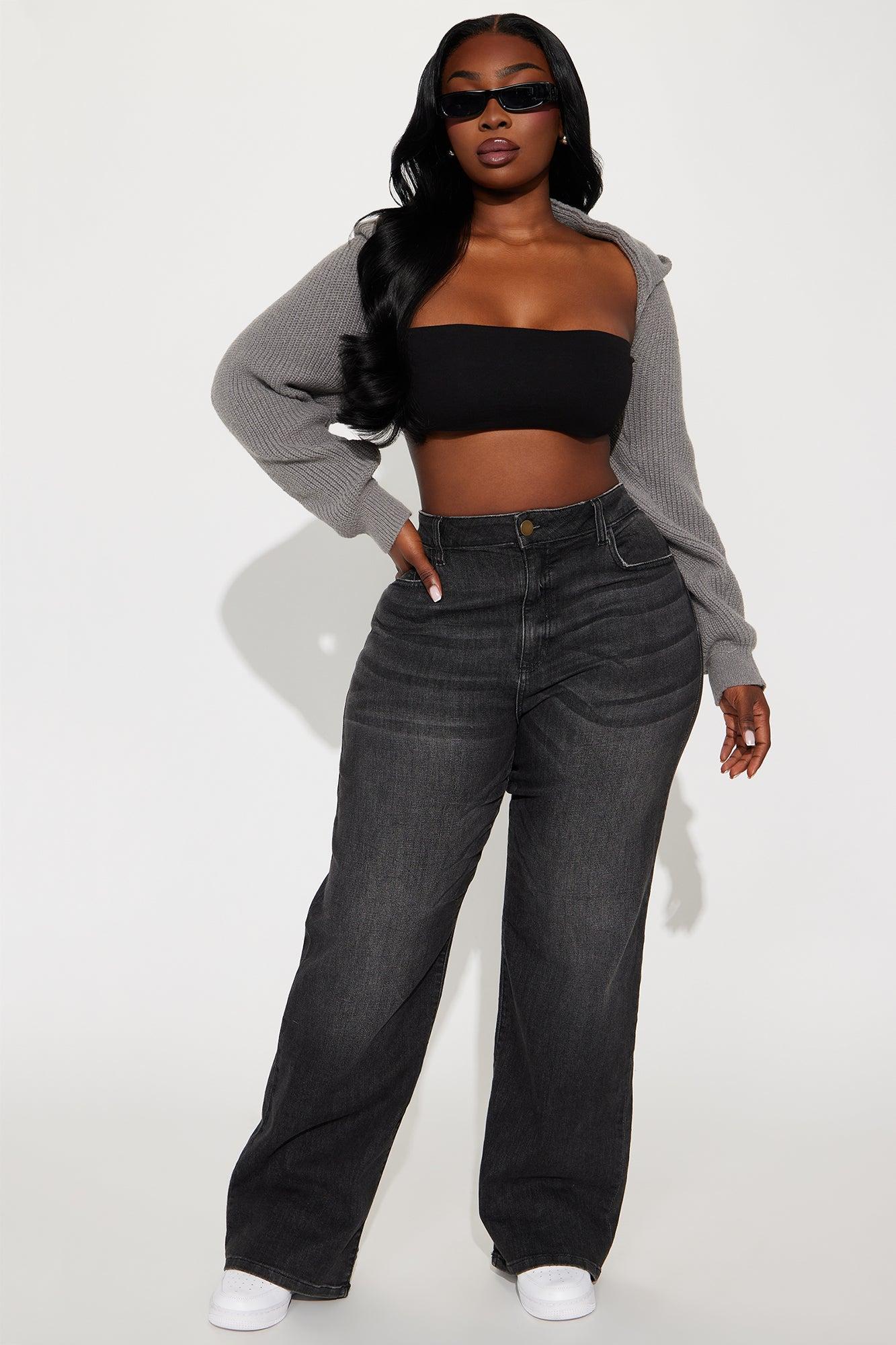 Hailey Hooded Bolero Sweater - Grey Female Product Image