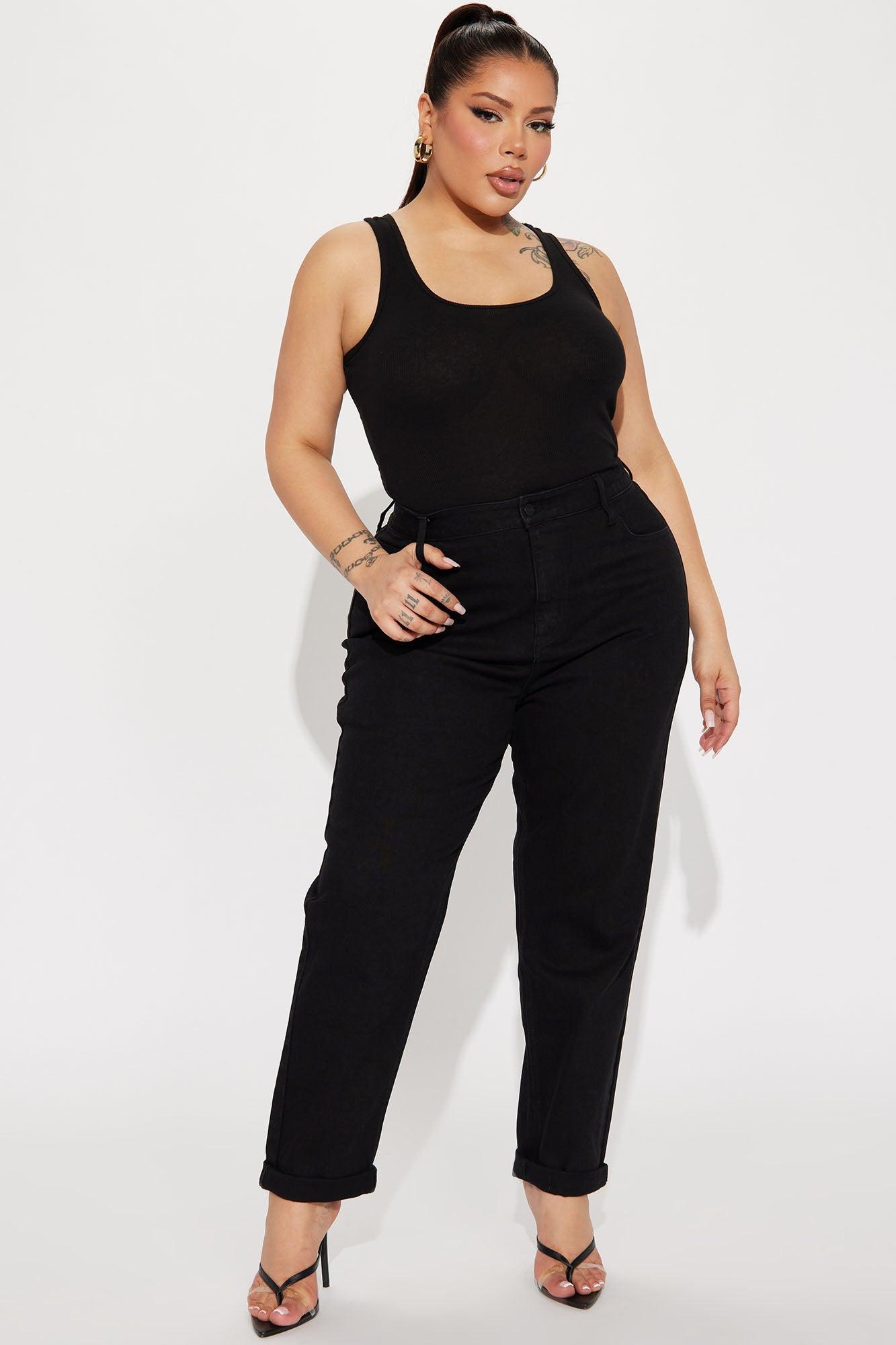 I Got It From My Mama Jeans - Black Product Image
