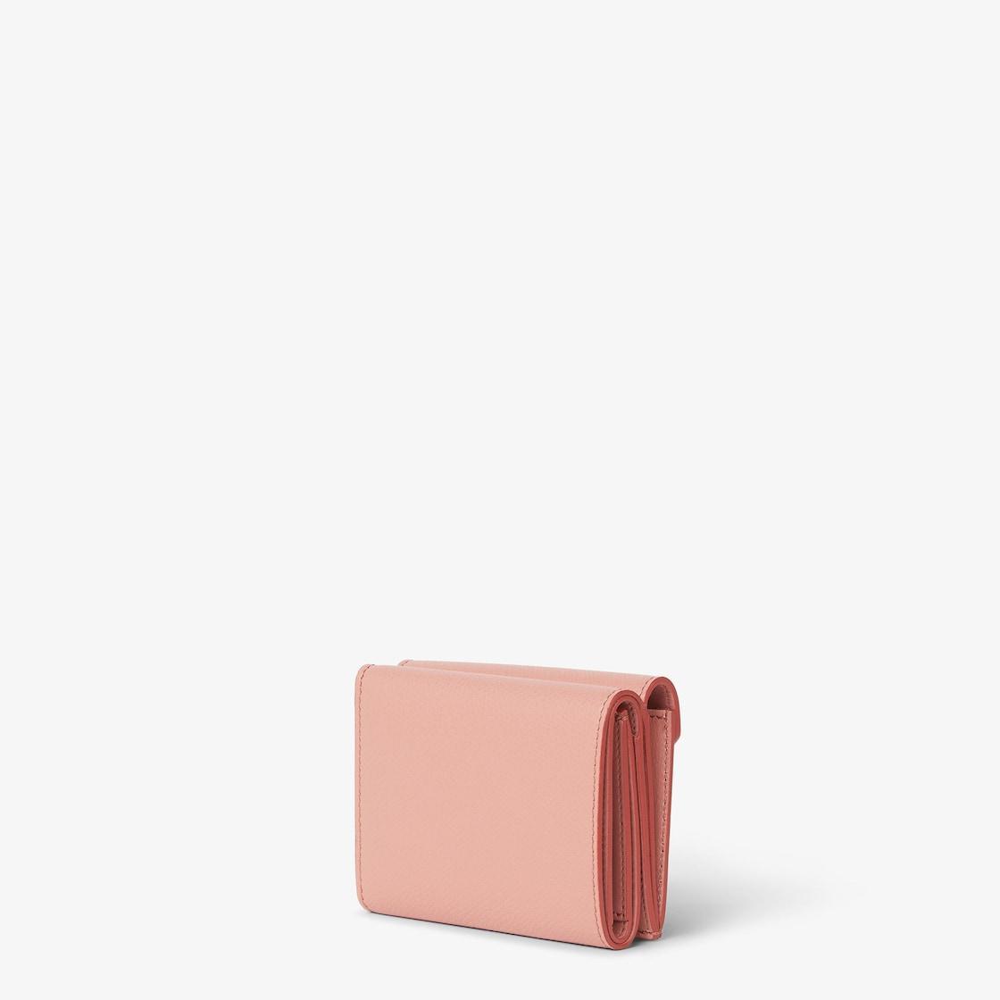 FF Diamonds WalletPink and sienna brown leather wallet Product Image