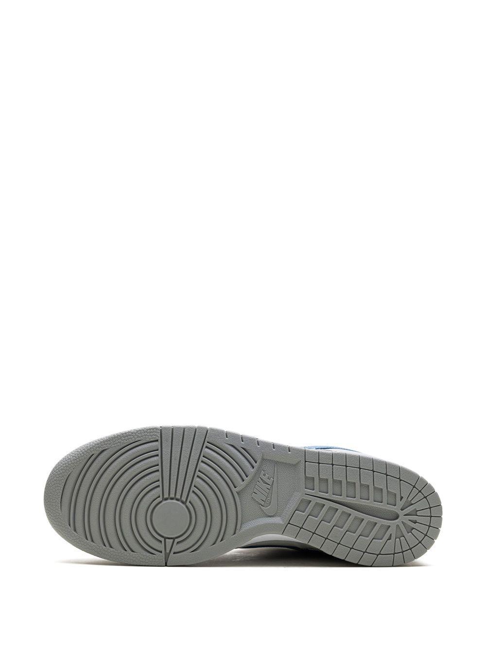 Dunk Low Sneakers in grey leather and fabric Product Image