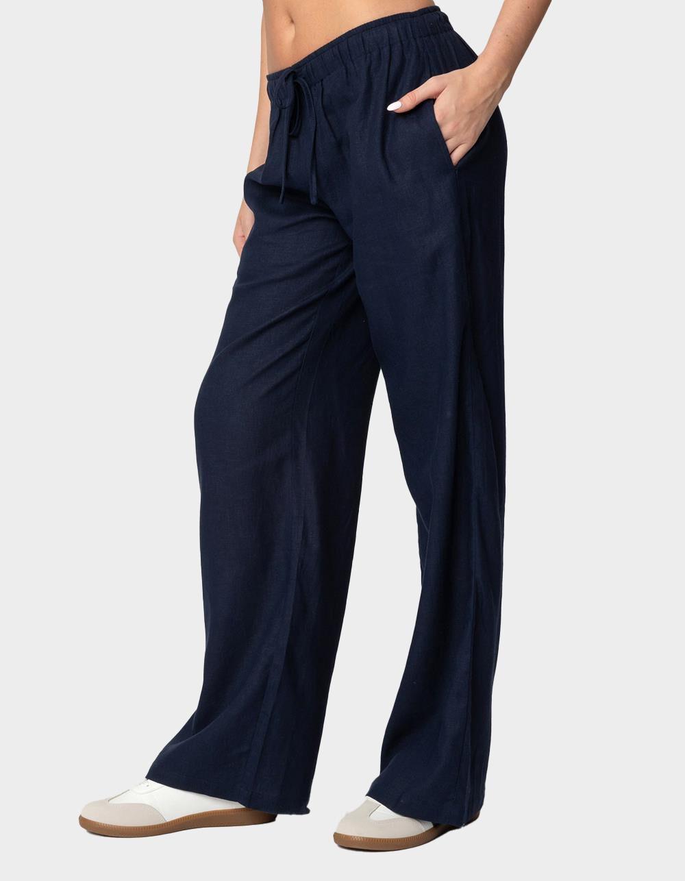 EDIKTED Yasmine Linen Look Pants Product Image