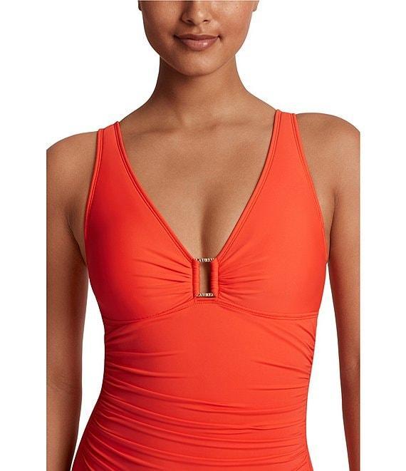 Lauren Ralph Lauren Ring Over The Shoulder Underwire One Piece Swimsuit Product Image