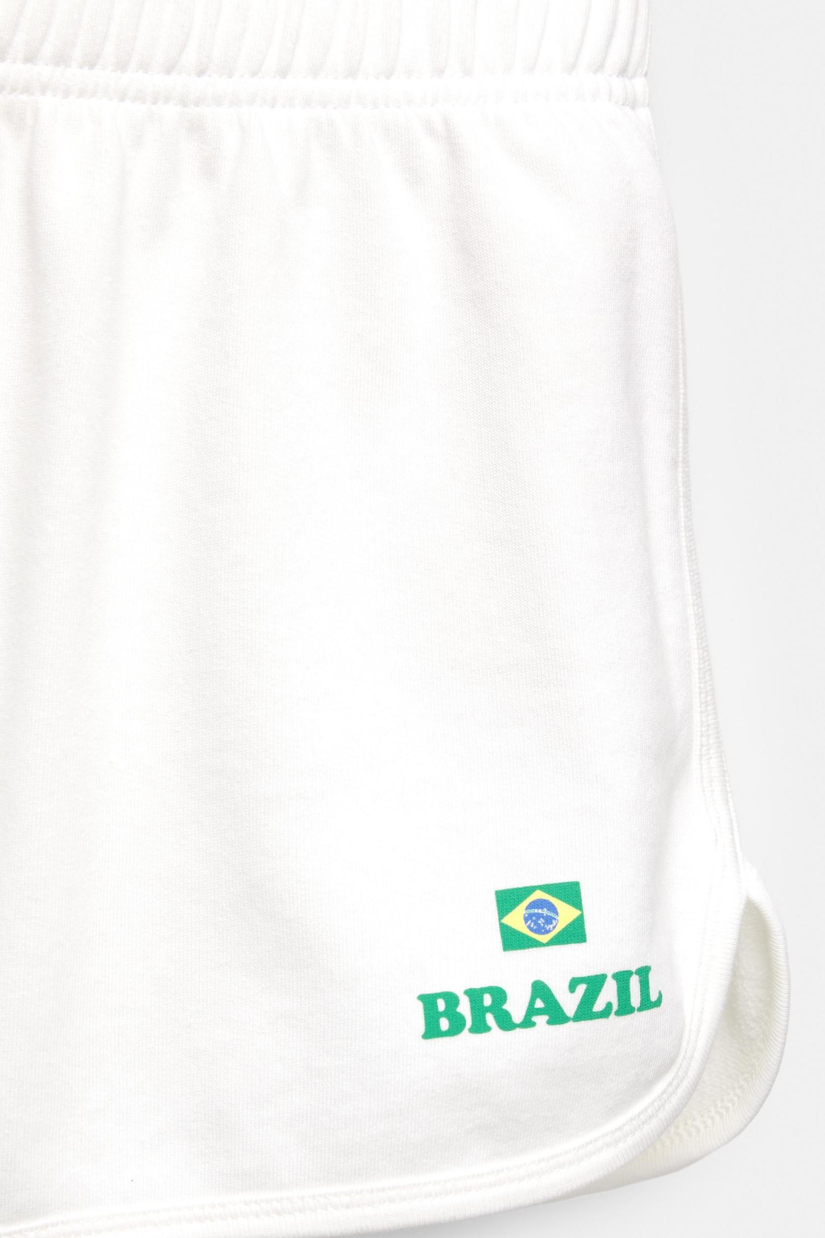 White Brazil shorts Product Image