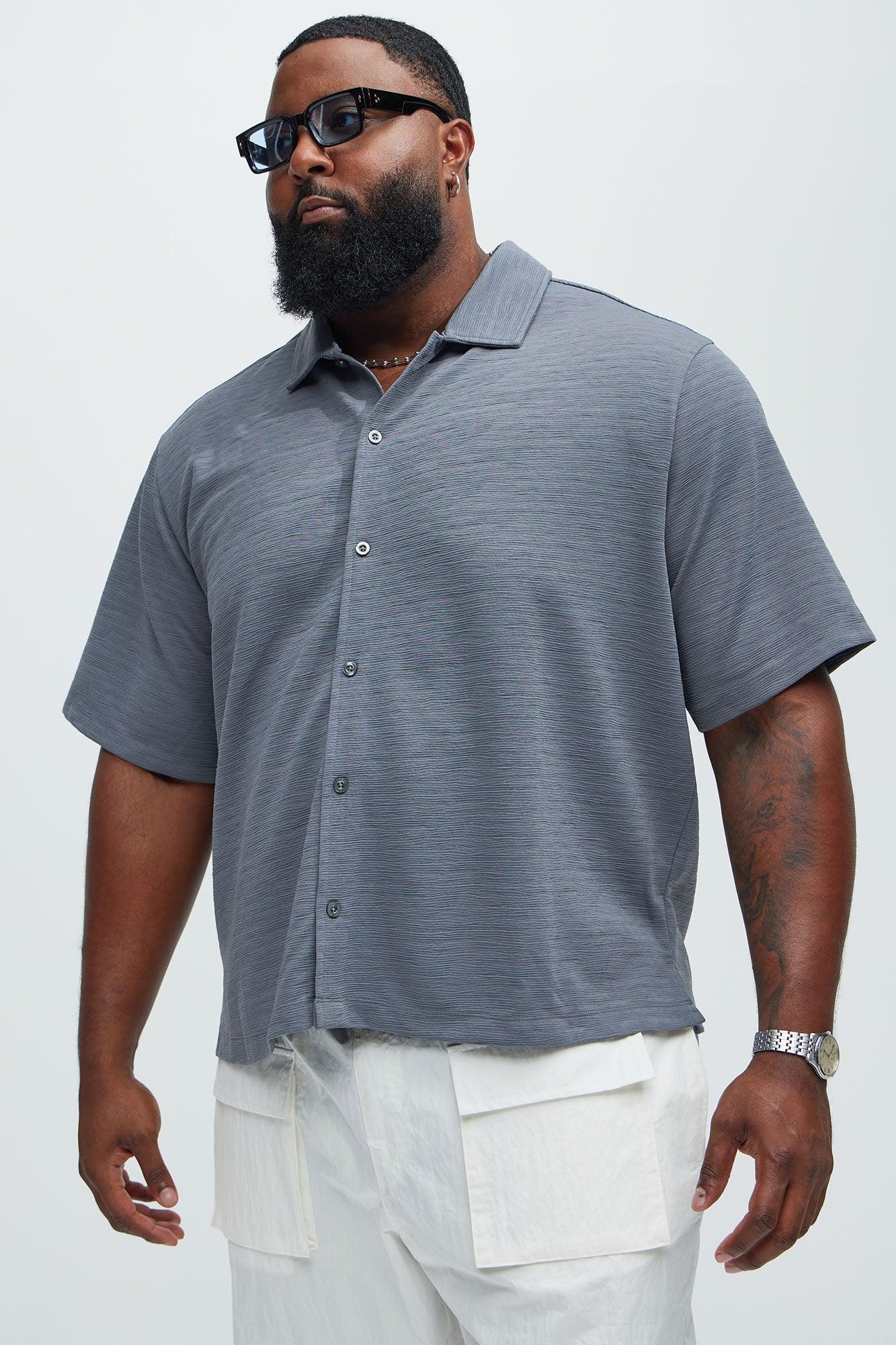 Blaze Textured Shirt - Slate Grey Product Image