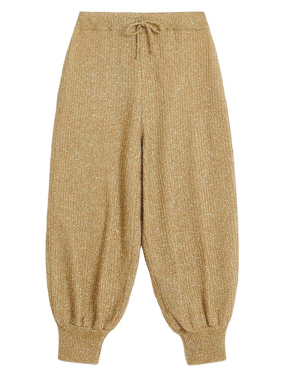Womens Lurex Knit Pants Product Image