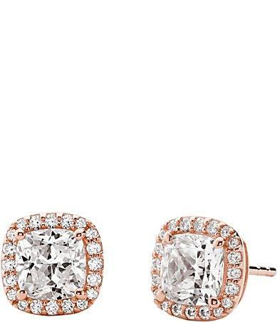 Michael Kors Kors Brilliance Cushion Cut Stud Earrings Product Image
