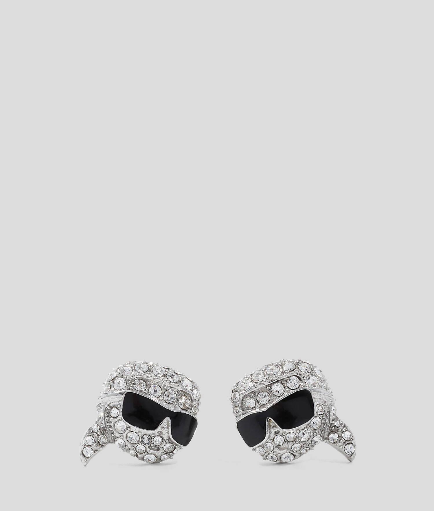 IKON PAVÉ KARL CHARM EARRINGS Product Image