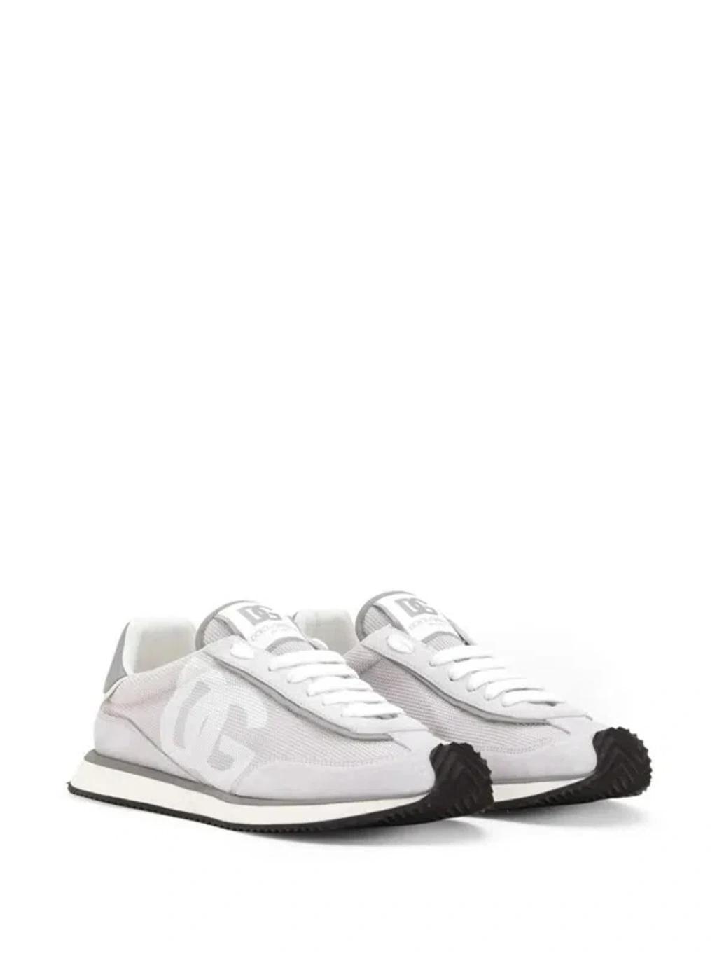 DOLCE & GABBANA Logo-print Lace-up Trainers In Grau Product Image