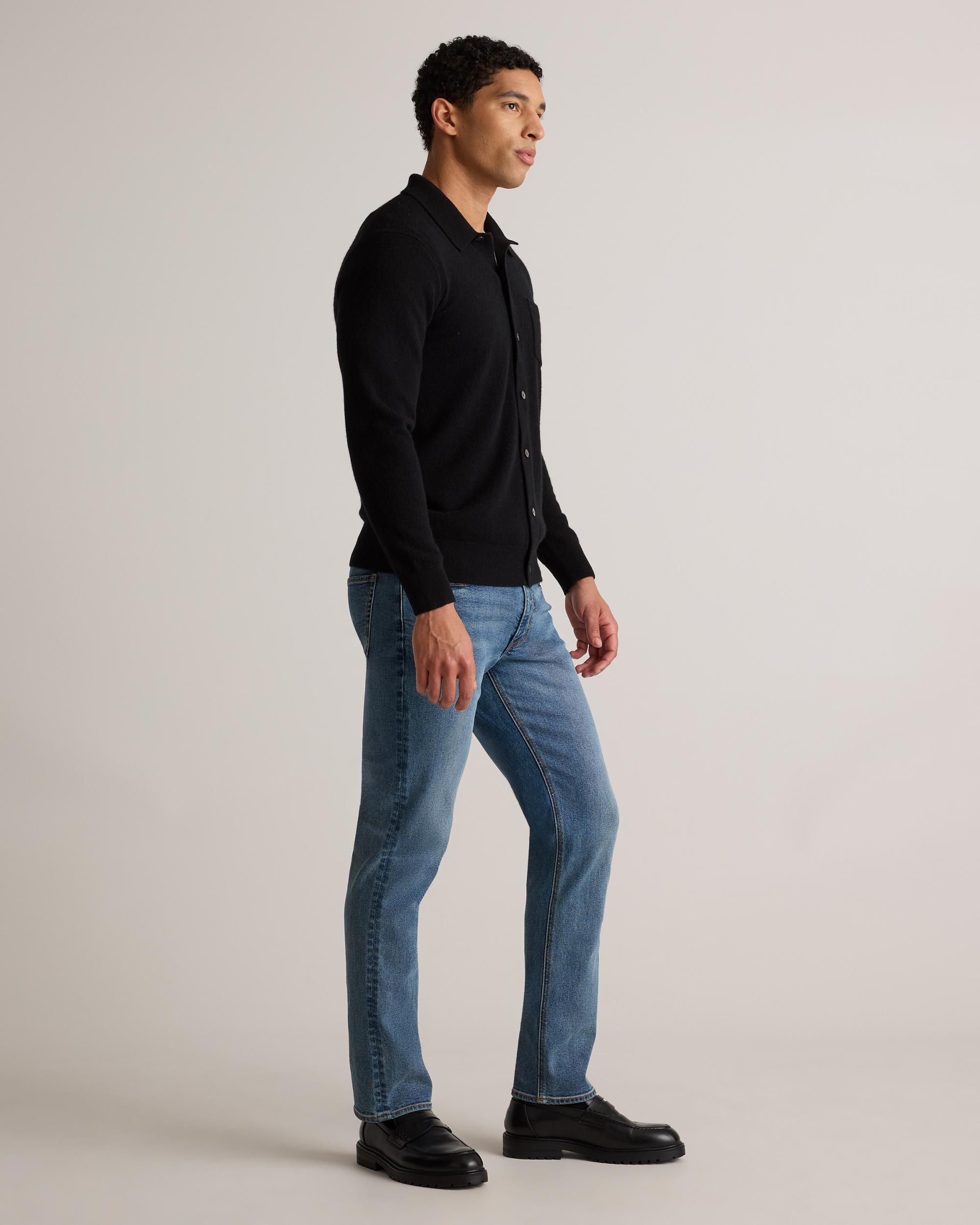 Quince | Men's Mongolian Cashmere Button Down Sweater Product Image