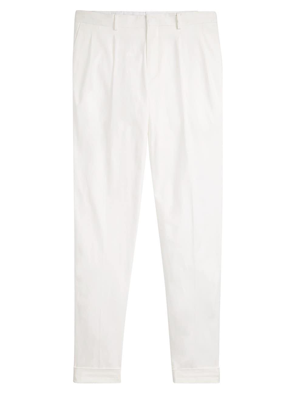 Mens Wool Straight-Leg Trousers Product Image