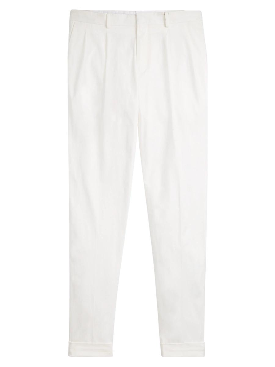 Mens Wool Straight-Leg Trousers Product Image