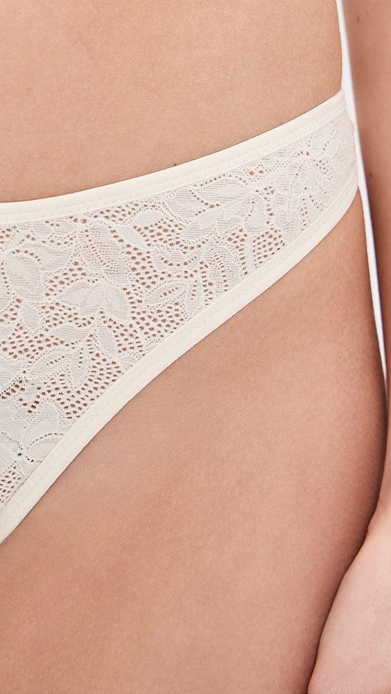Eberjey Soft Stretch Recycled Lace Thong | Shopbop Product Image