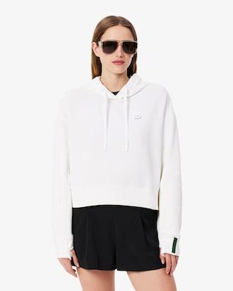 Short Cut Cotton Hoodie Product Image