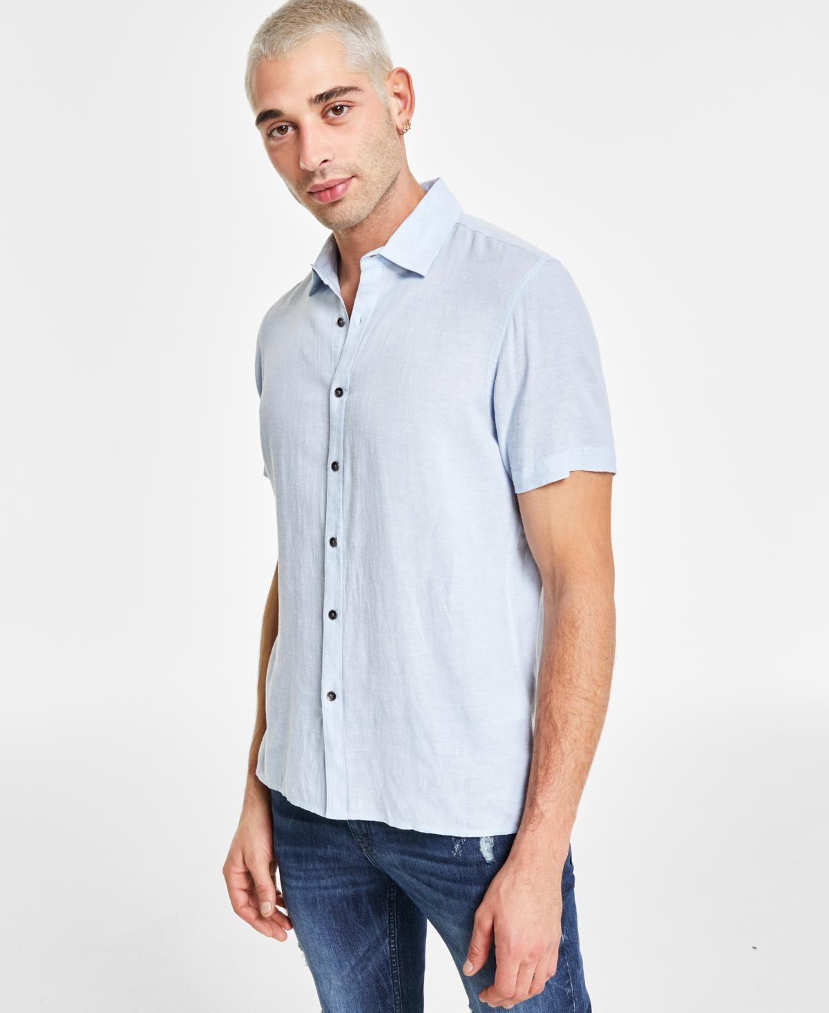 I.n.c. International Concepts Mens Regular-Fit Linen Shirt, Created for Macys Product Image