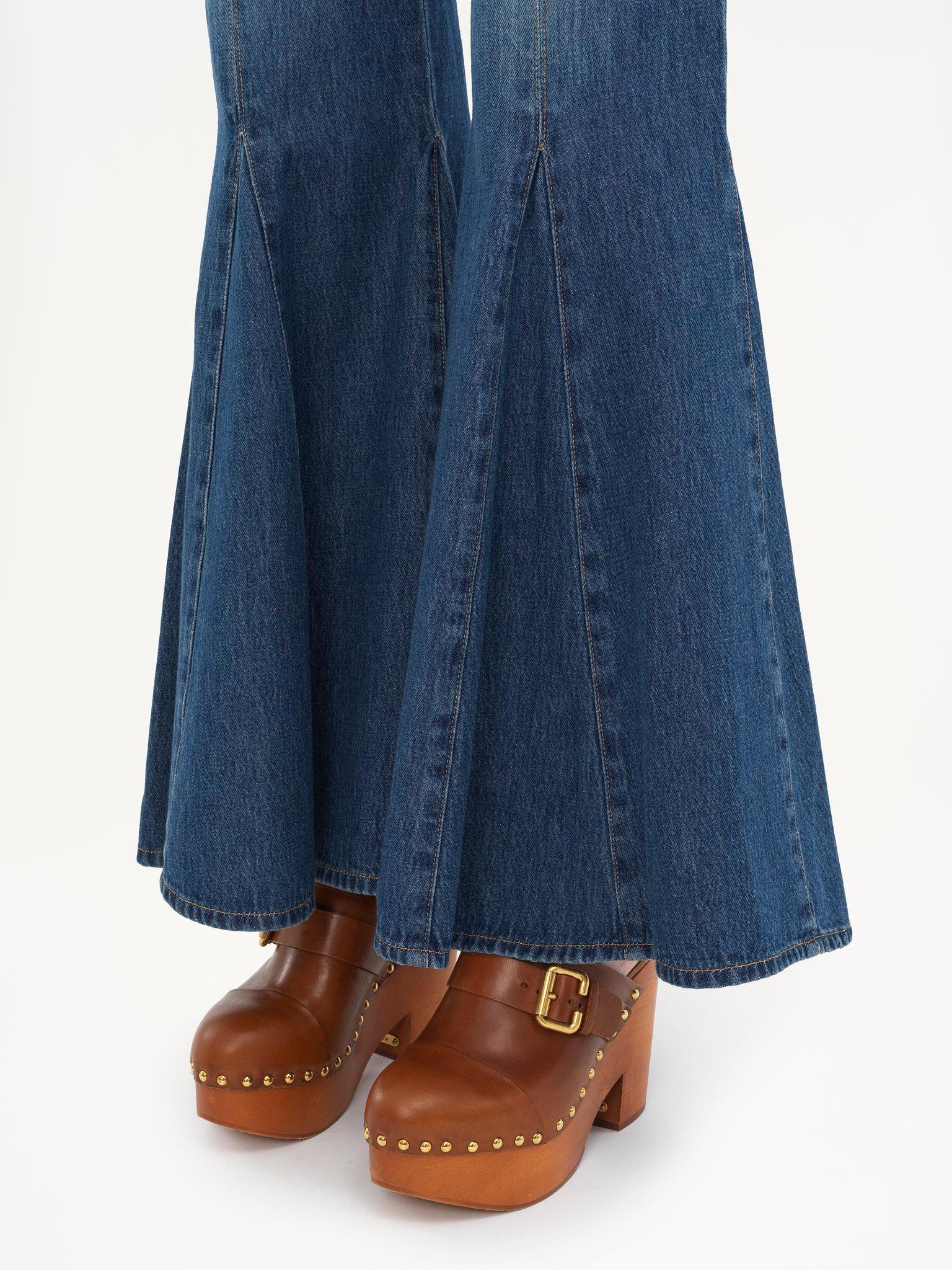 Gathered cropped top in velvet Product Image