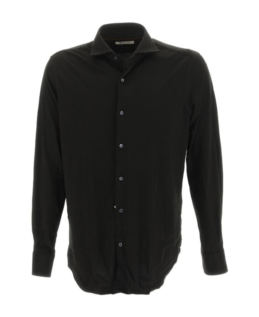 LORO PIANA Long-sleeved Shirt In Black Product Image