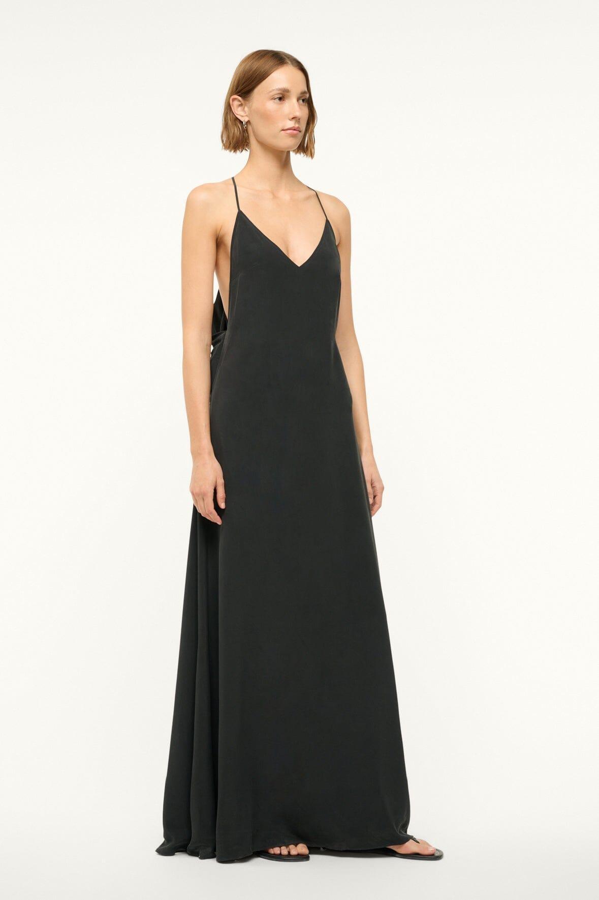 MACHU SILK DRESS | BLACK Product Image