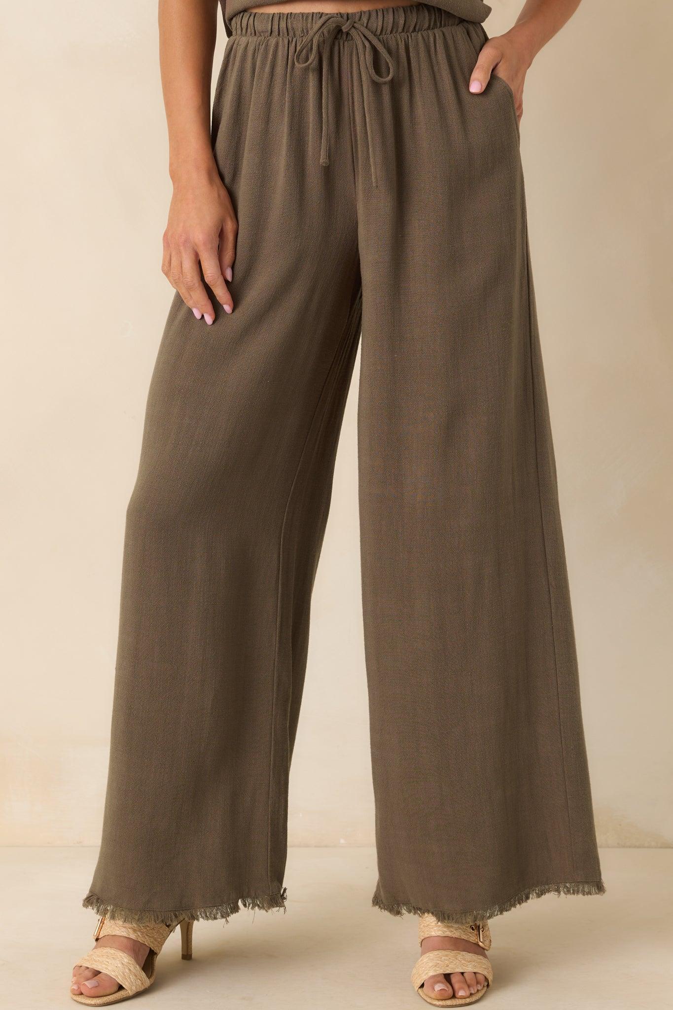 Z Supply Brown Soren Linen Pants Product Image