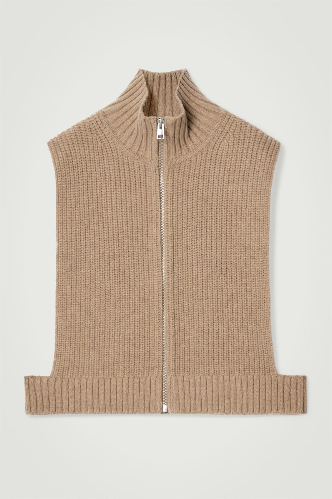 OPEN-SIDE ZIP-UP WOOL TANK Product Image