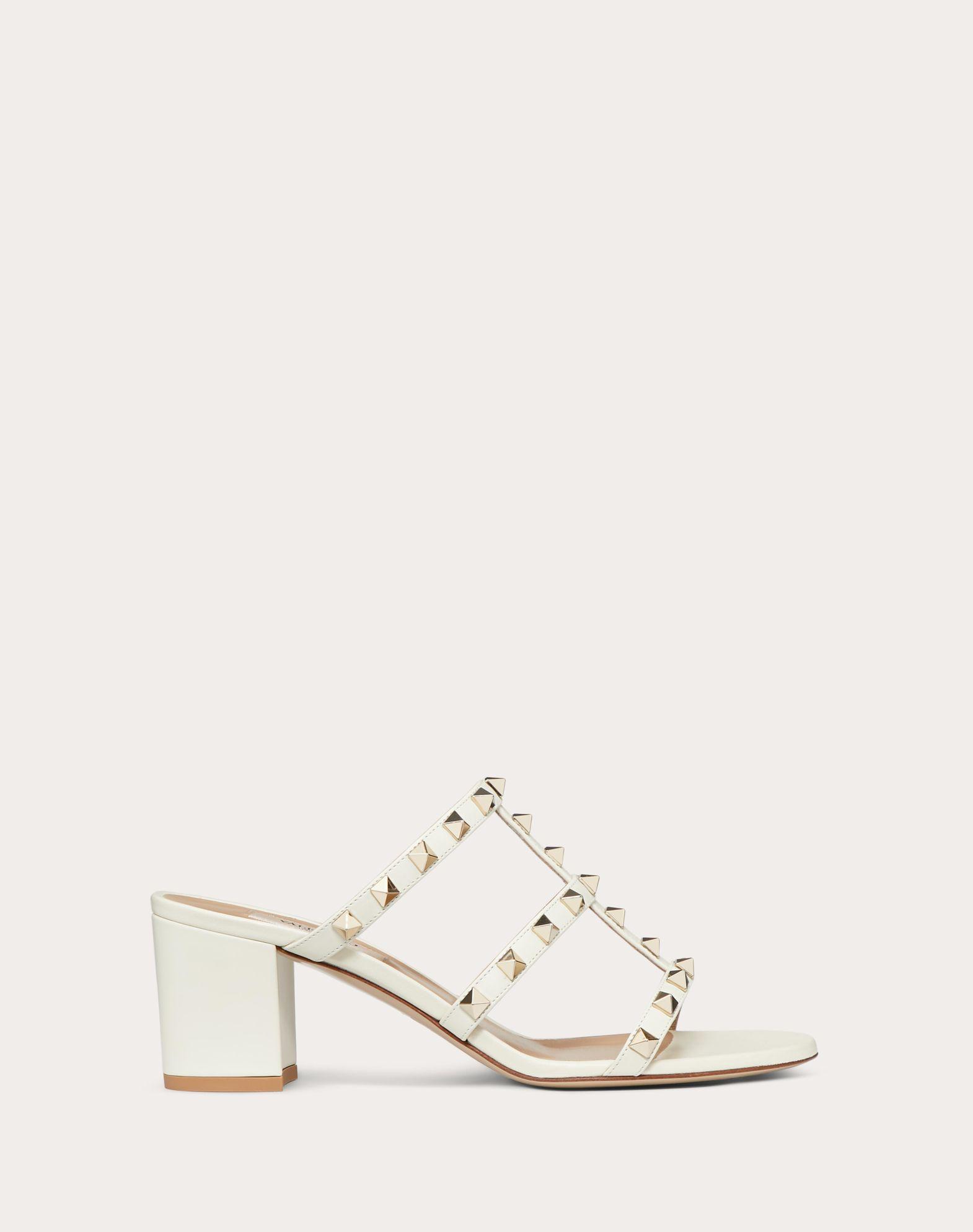 Rockstud Calfskin Leather Slide Sandal 60 Mm Product Image