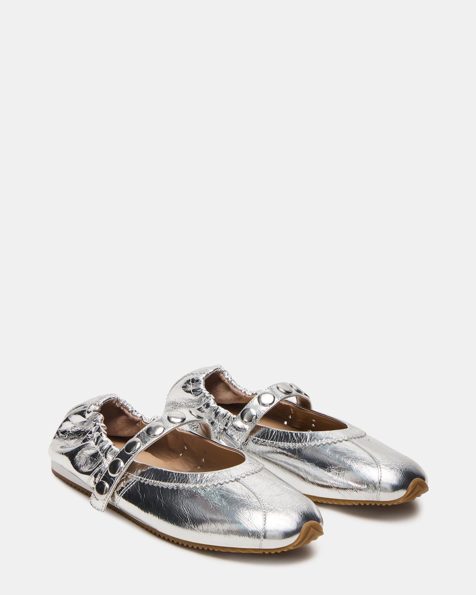 ANAYA SILVER LEATHER STUDS Female Product Image