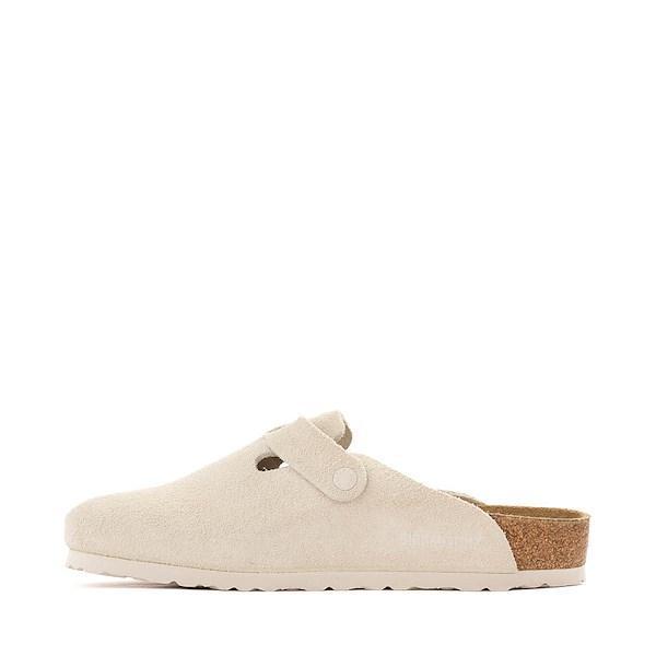 Mens Birkenstock Boston Soft Footbed Clog - Antique White Product Image