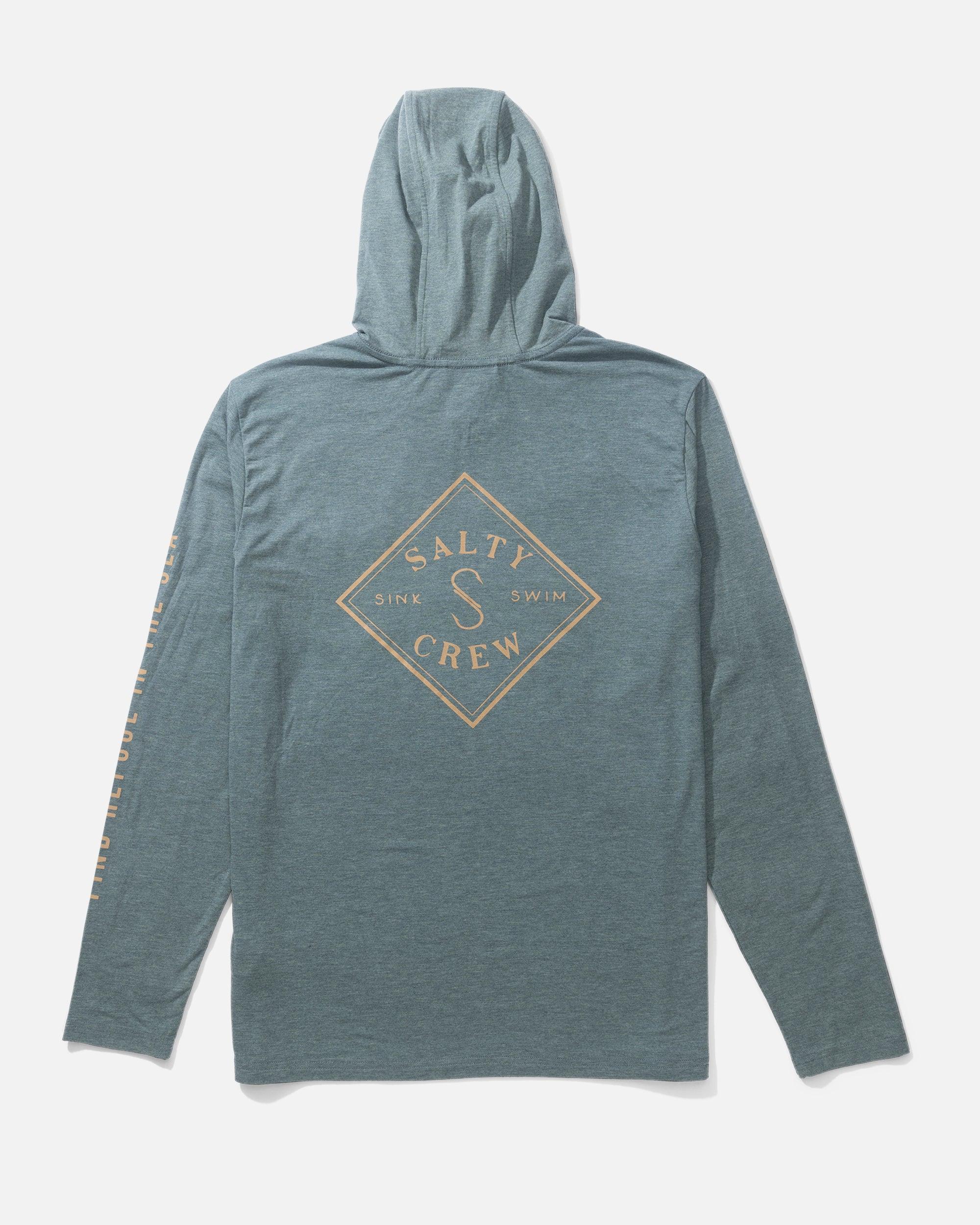 Tippet Pocket UV Hoodie Sunshirt - Deep Sea Male Product Image
