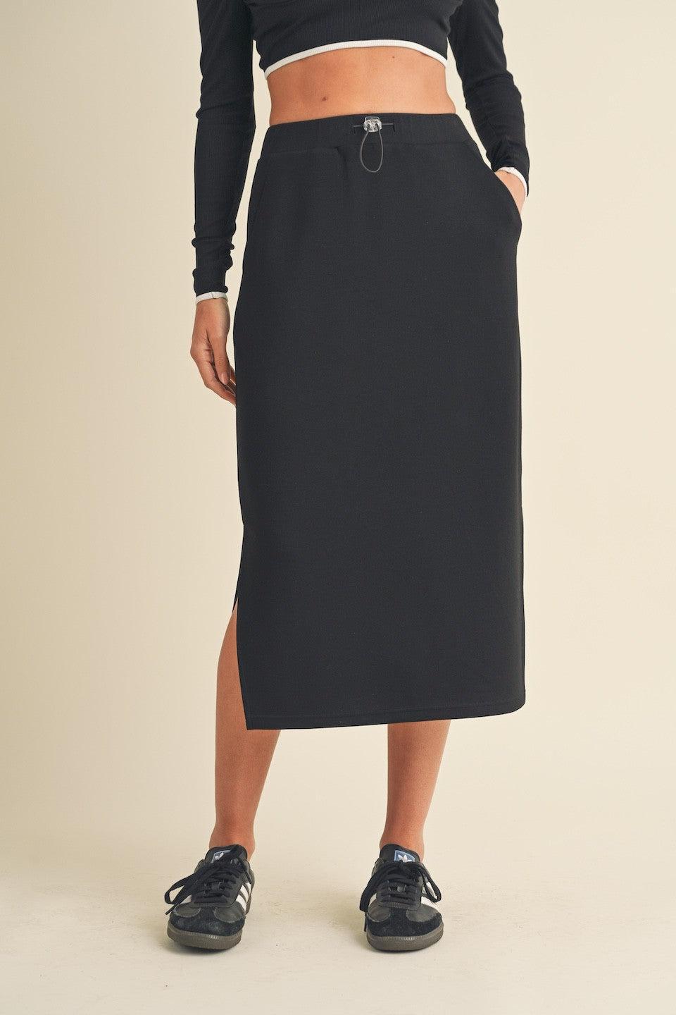 Sporty Basic Midi Skirt Product Image