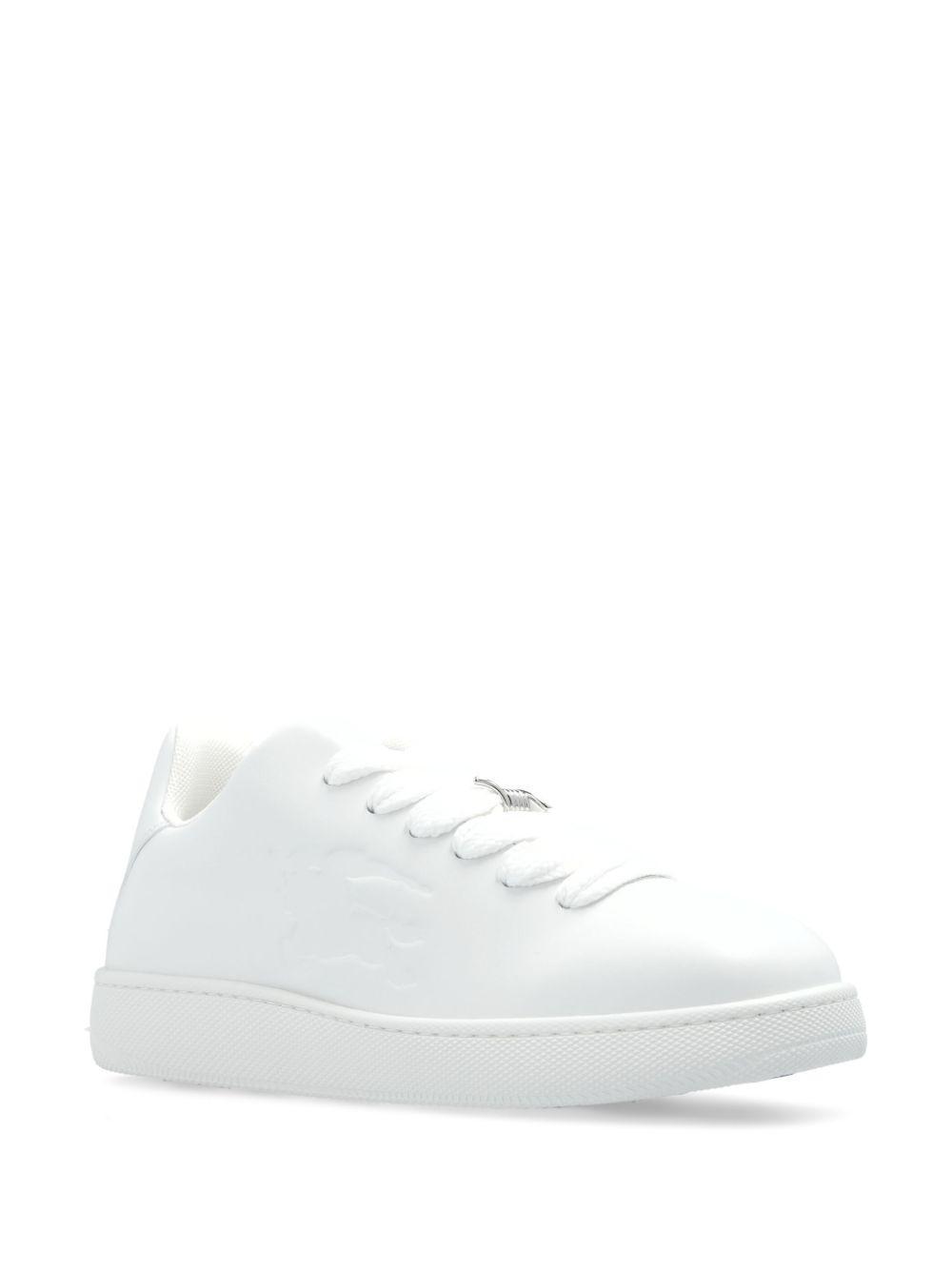 twisted metal detail leather sneakers Product Image