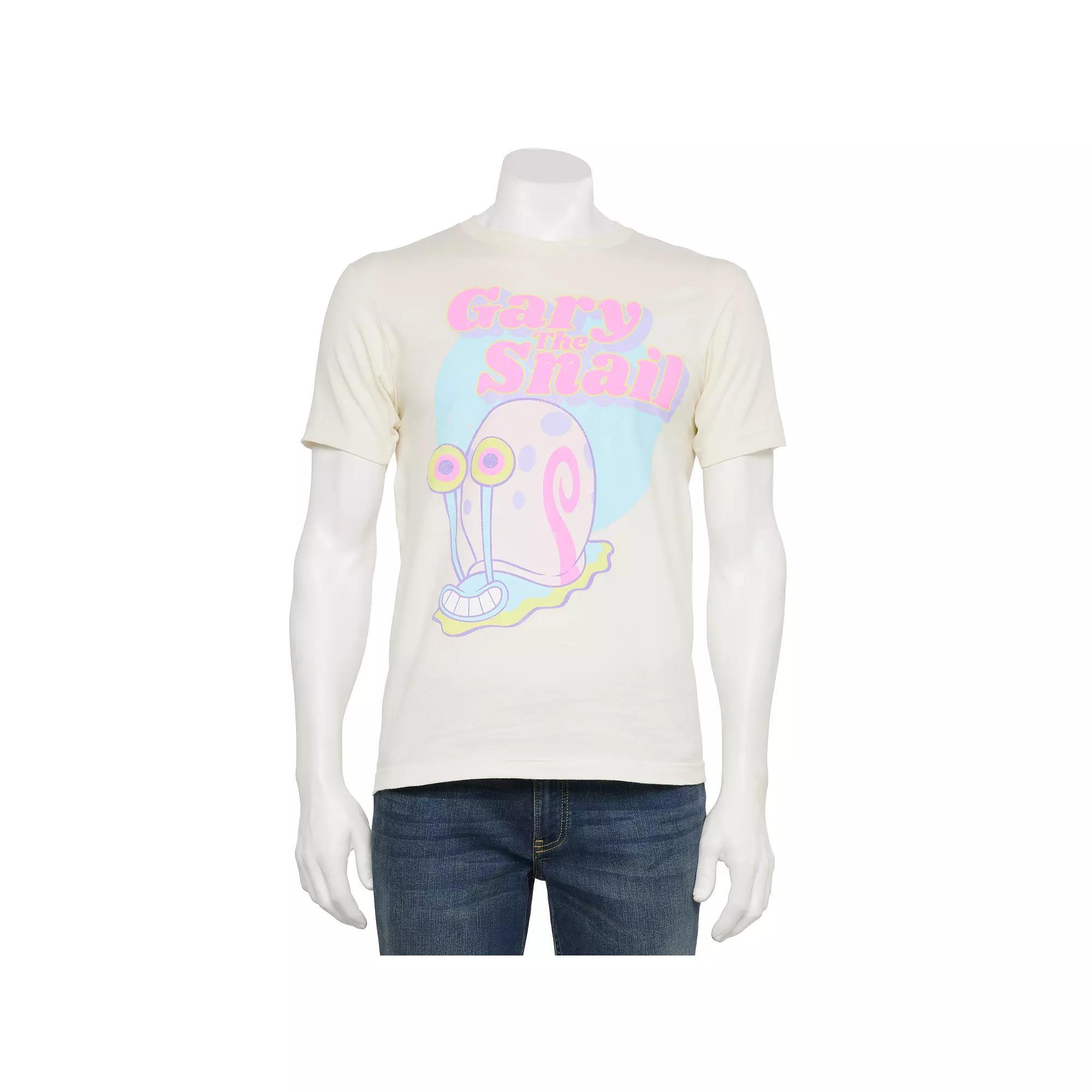 Men's SpongeBob SquarePants Gary the Snail Graphic Tee, Size: Small, Tofu Product Image