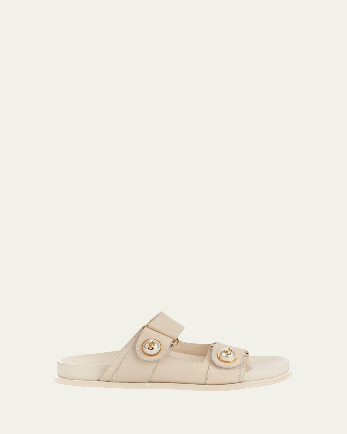 Womens Fayence Pearl-Embellished Flats Product Image