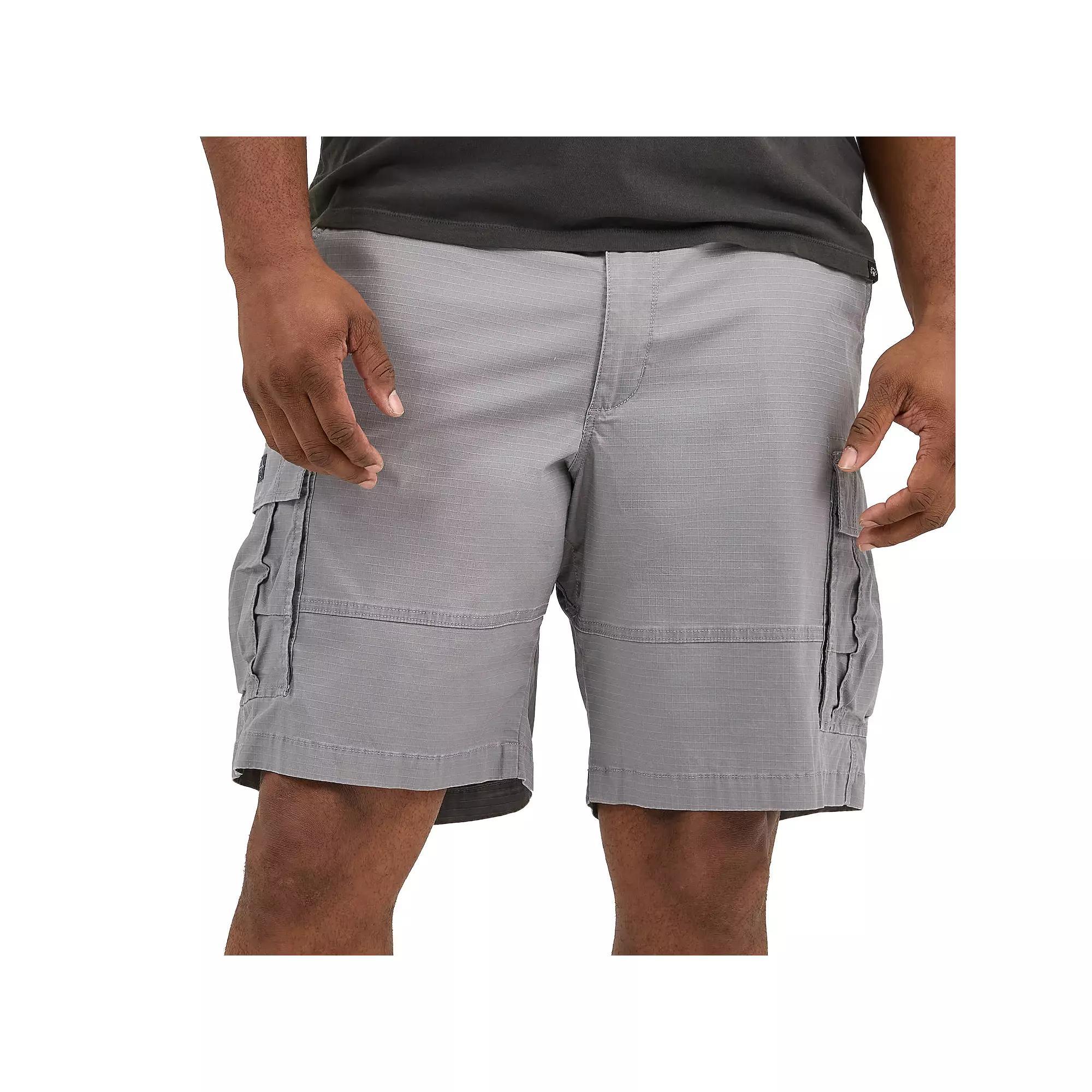 Big & Tall Lee® Extreme Motion Carolina Cargo Shorts, Men's, Size: 54, Lee Gray Ripstop Product Image