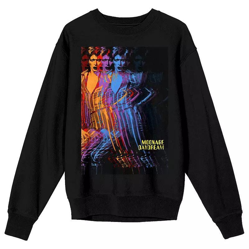 Men's David Bowie Artist Pose Graphic Sweatshirt, Size: Large, Black Product Image
