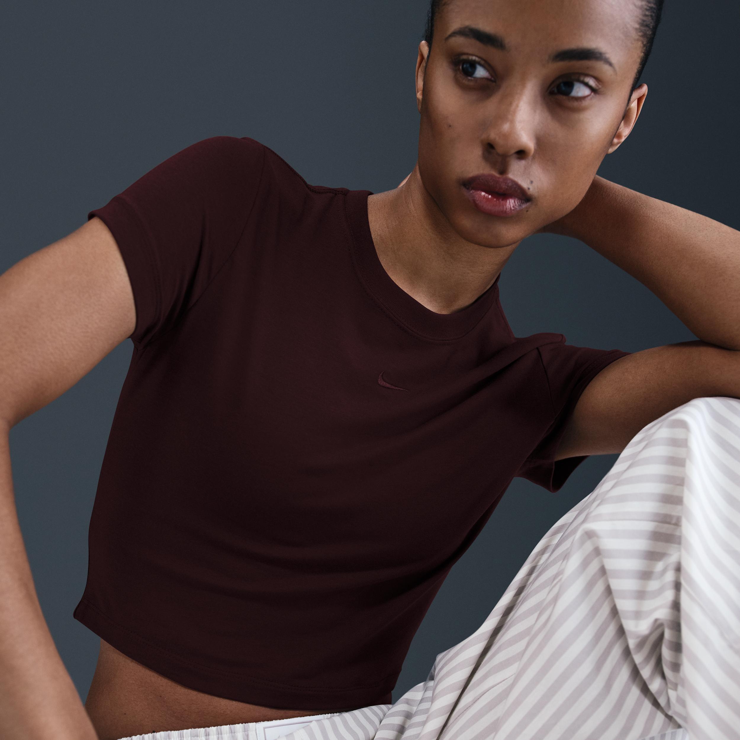 Women's Nike Sportswear Chill Knit Cropped T-Shirt Product Image