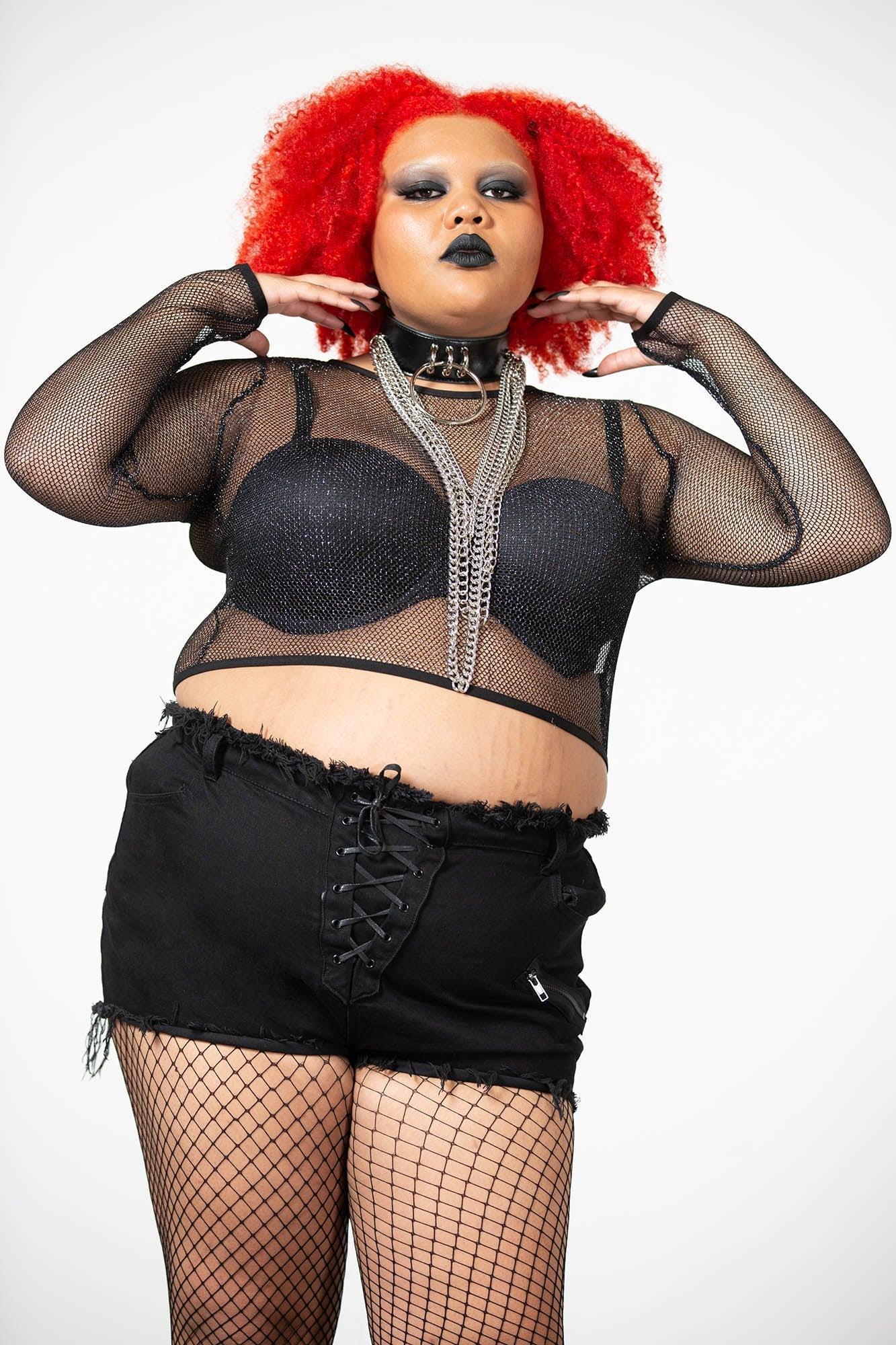 Hellia Fishnet Top Female Product Image