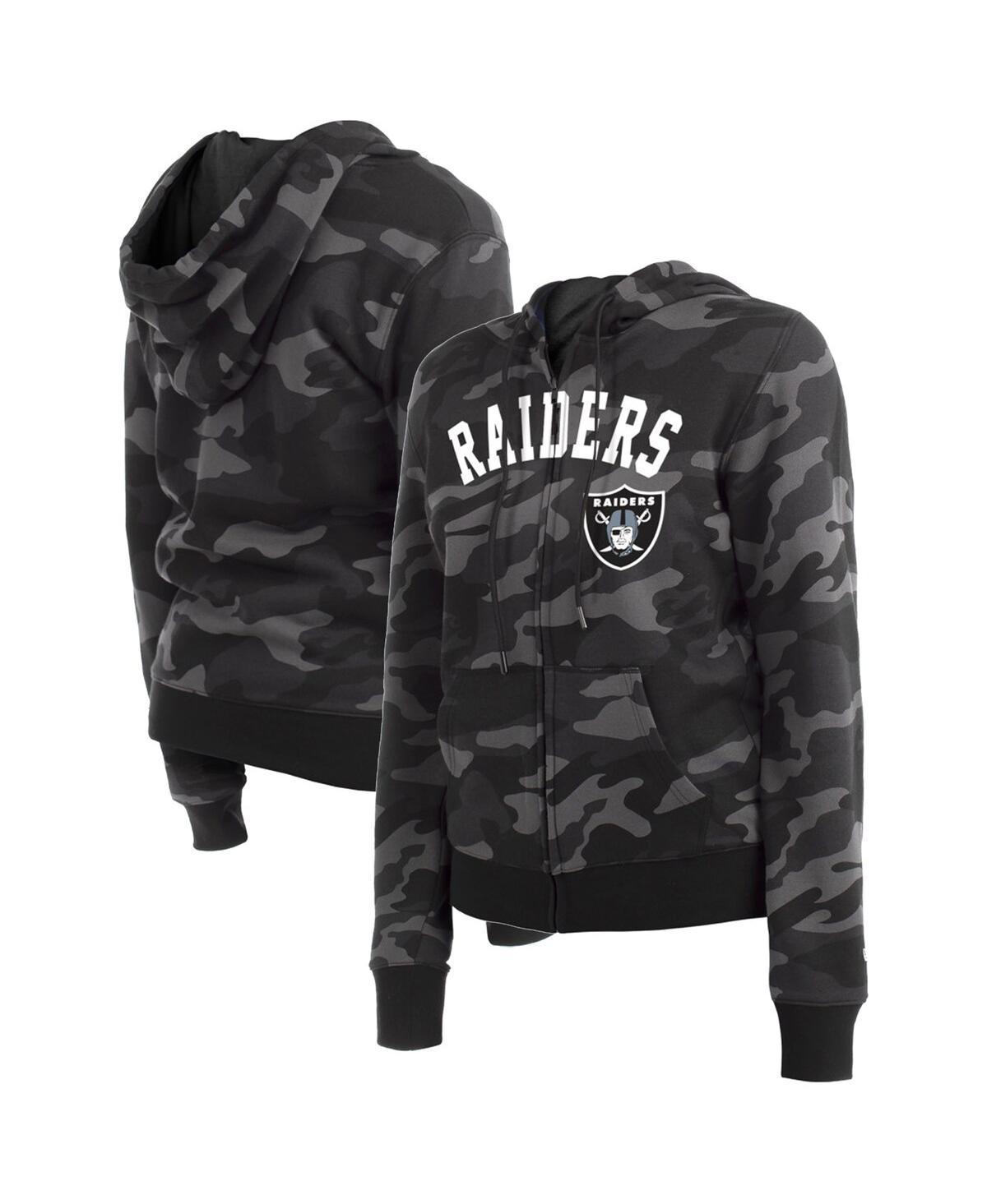 Women's New Era  Black Denver Broncos Camo Full-Zip Hoodie, Size: XS Product Image