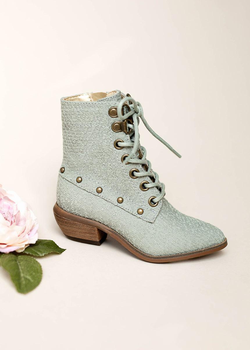 Eliza Boot in Neutral Green Girls Product Image