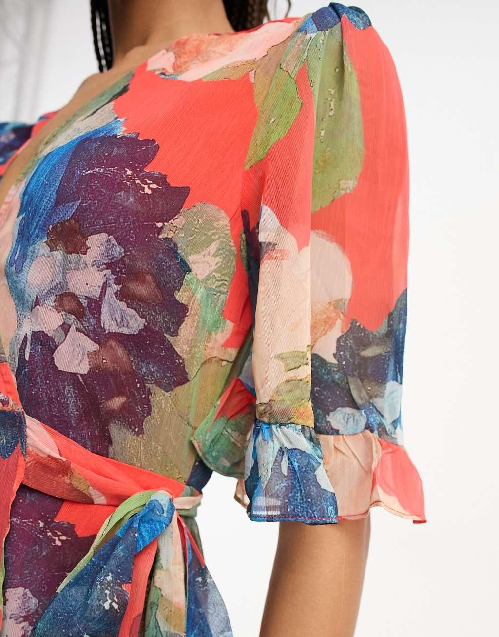 Hope & Ivy wrap midaxi dress Product Image