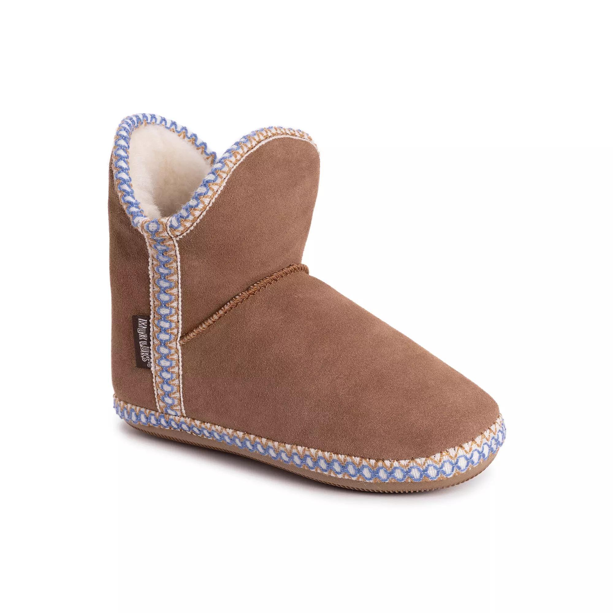 MUK LUKS® Macee Women's Slipper Booties, Size: Large, Frost Gray Product Image
