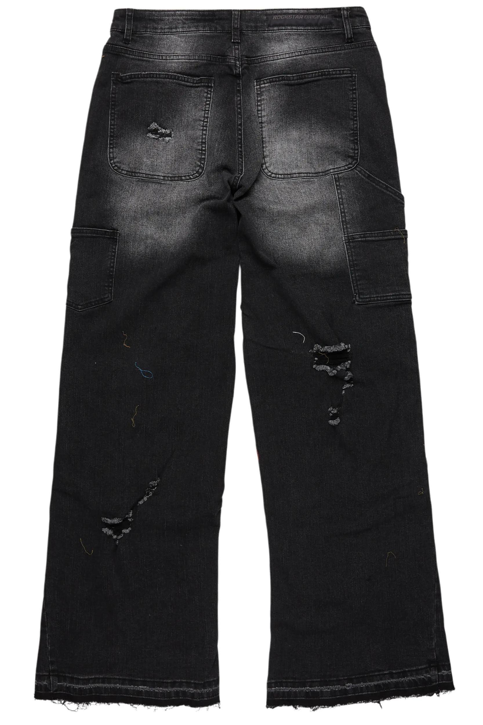 Yanis Black Baggy Fit Jean Male Product Image