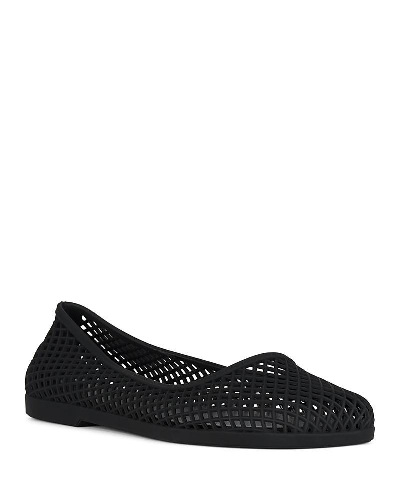 Jeffrey Campbell Womens Day-Off Cutout Jelly Flats Product Image