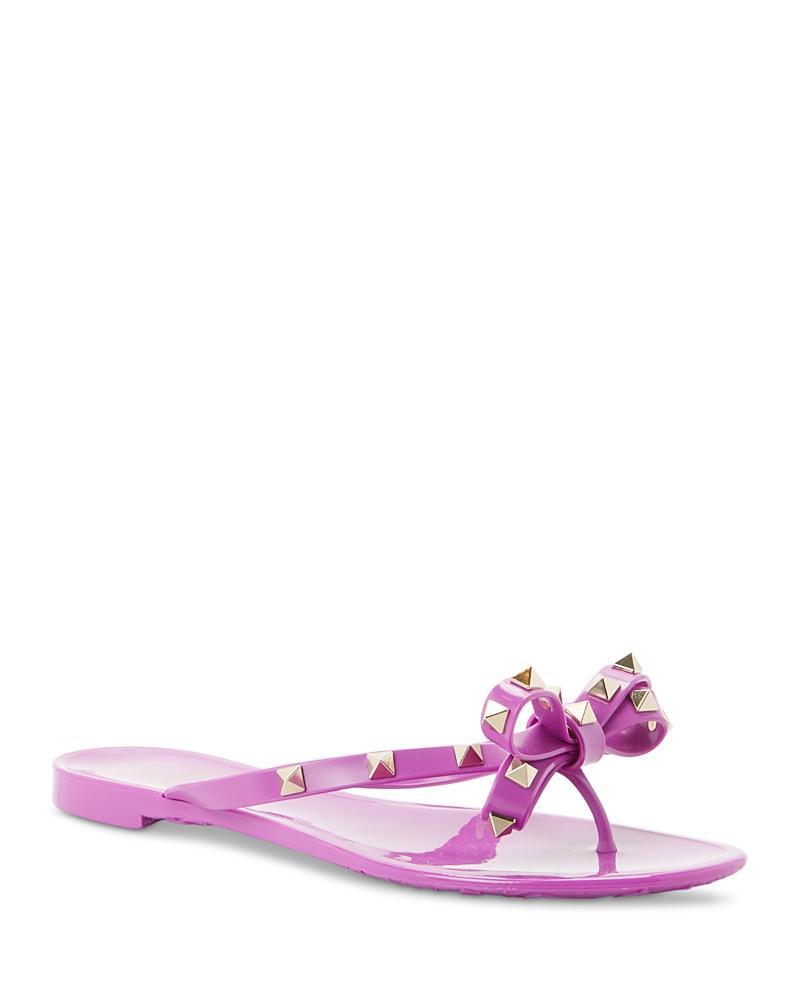 Valentino Garavani Womens Summer Rockstud Pvc Thong Sandals Product Image