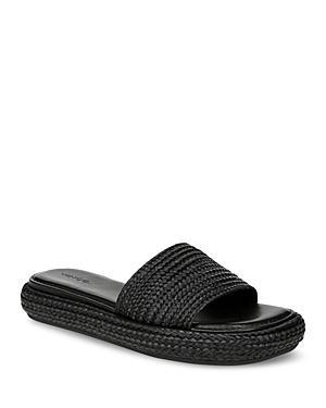 Vince Womens Eva Raffia Slide Sandals Product Image