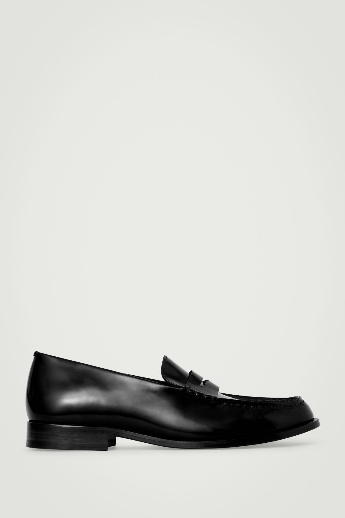 LEATHER PENNY LOAFERS Product Image