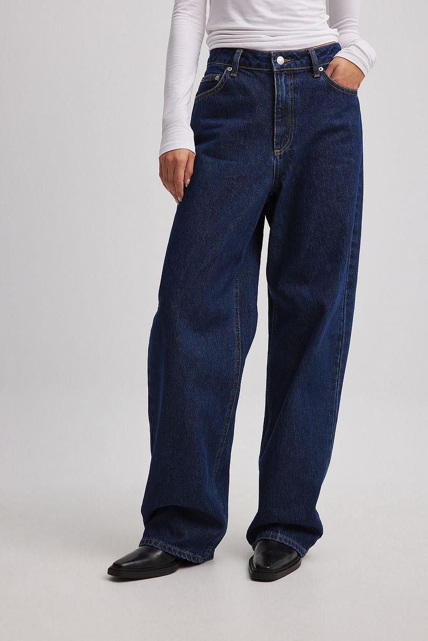 Loose Low Waist Long Jeans Product Image
