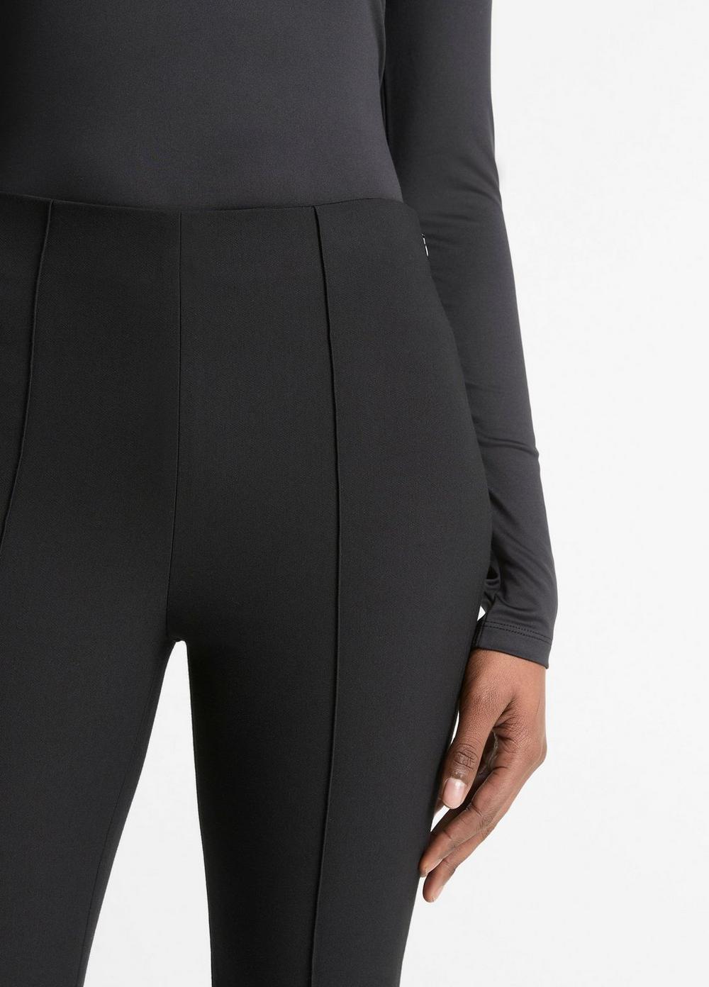 Womens Mid-Rise Pintuck Crop Flare Pant, Black, Size XS Vince Product Image