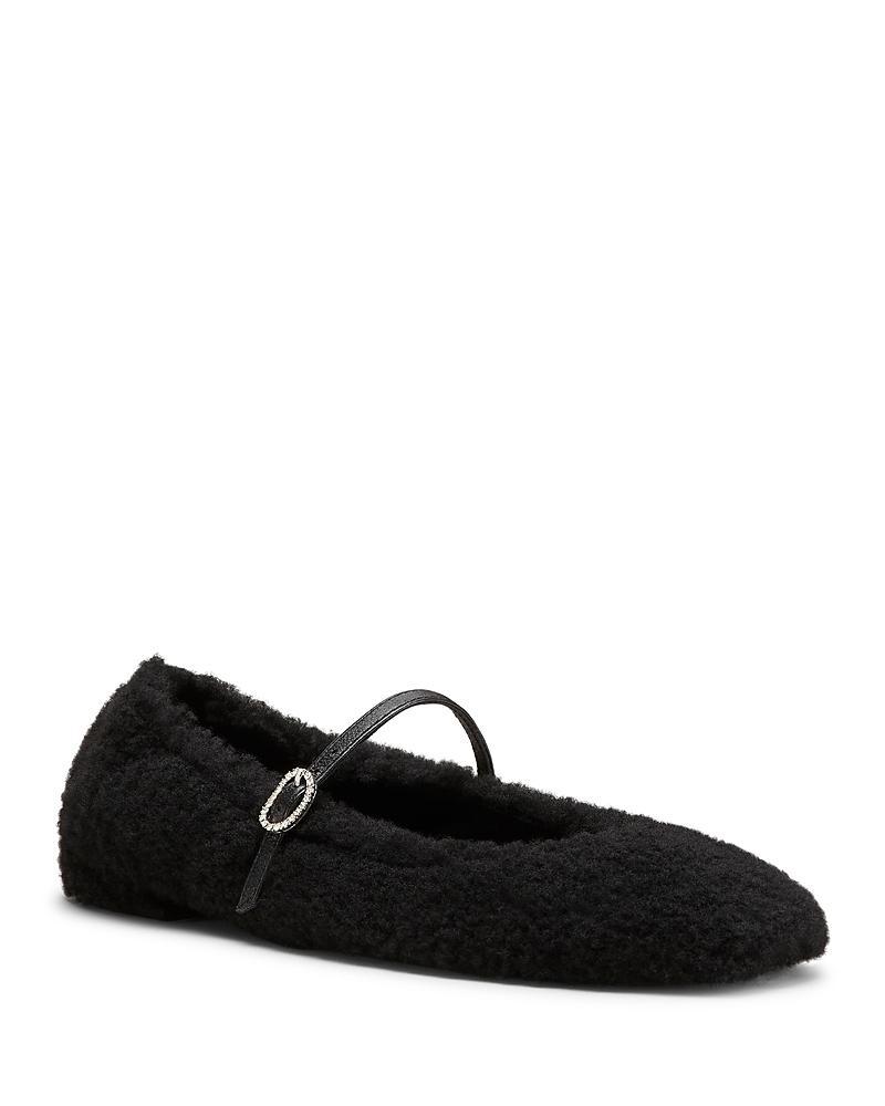 Stuart Weitzman Womens Lennox Shearling Flats Product Image