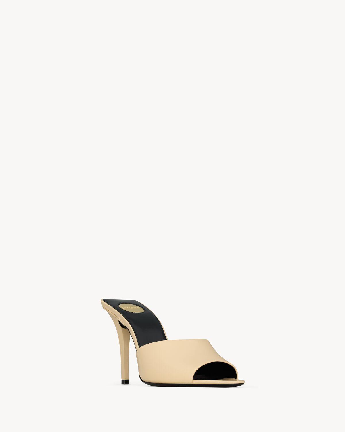 romy mules in smooth leather Product Image