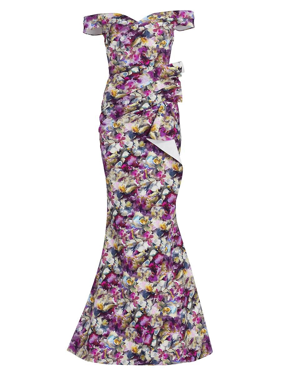 Womens Radoslava Printed Floor-Length Gown Product Image