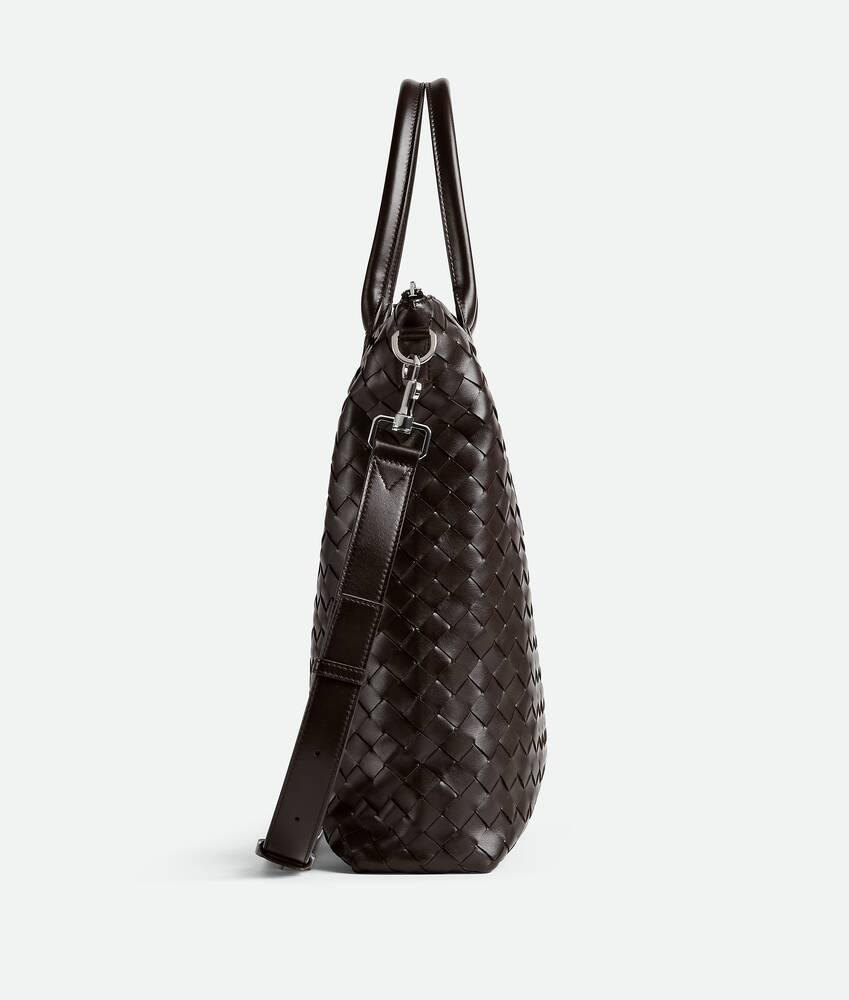 Men's Intrecciato Zipped North-South Tote in Fondant Product Image